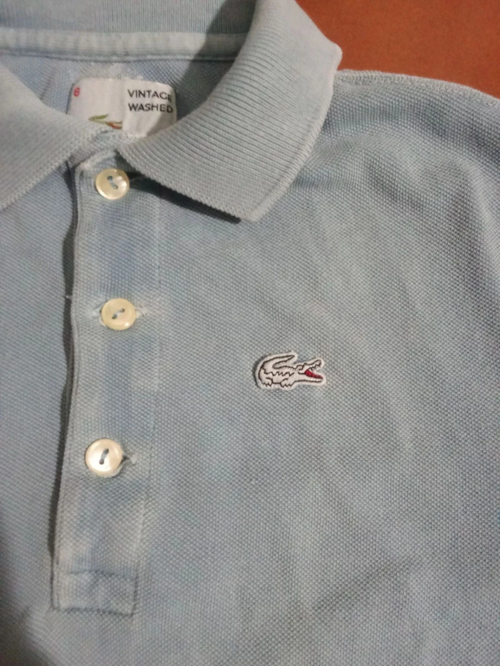 Vintage washed Lacoste polo size 6 years – photo 2